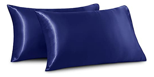 Satin Pillowcases Set Of 2 Ultra Soft Standard Size Coo...