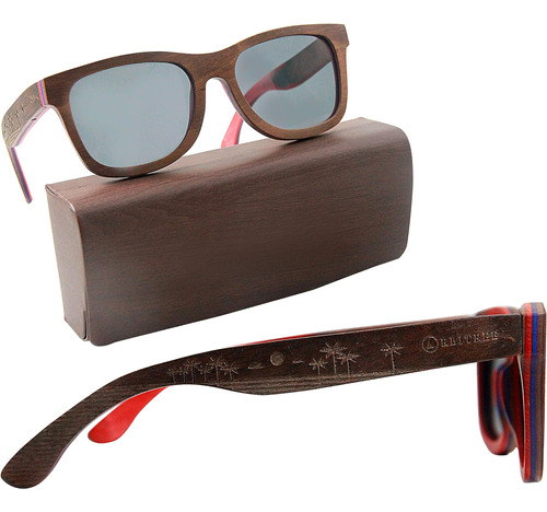 Orbitree - Real Skateboard Maple Wood Gafas De Sol Para Homb