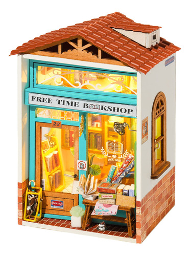 Casa De Muñecas Rolife Diy Miniatura Dollhouse Kit Room Maki