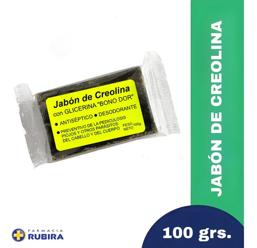 Jabón De Creolina Con Glicerina 100 Gr