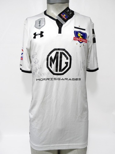 Camiseta Colo Colo 2018 Local Utiería N°33 Barrios Autografo
