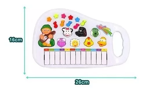 Piano Musical Infantil Fazendinha