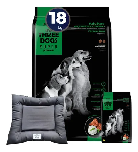 Three Dogs Super Premium Perro Adulto 15 Kg + Regalo 