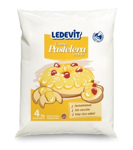 Caja De Crema Pastelera En Polvo Ledevit 250gr X12unid