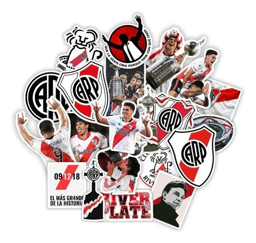 Calcos Stickers Vinilo Termo - River Plate