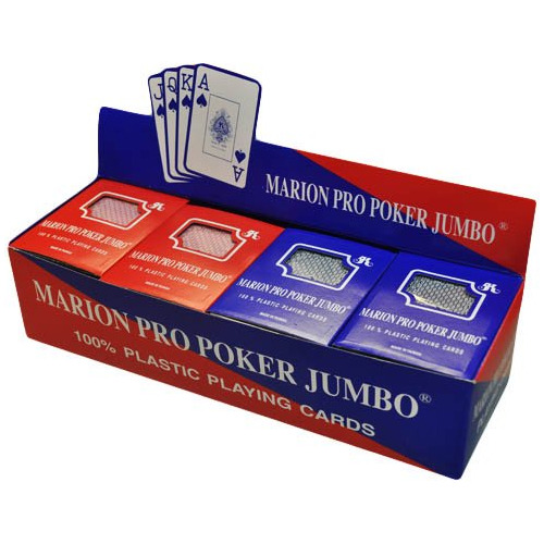 Baraja Poker Marion Pro 100% Plástico - 12 Mazos