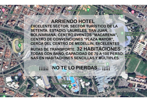 Arriendo Alquilo Hotel Estadio Setenta Plaza Mayor Macarena Metro 