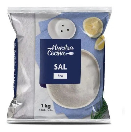 Sal Fina Nuestra Cocina  1kg (2 Unidad)-super