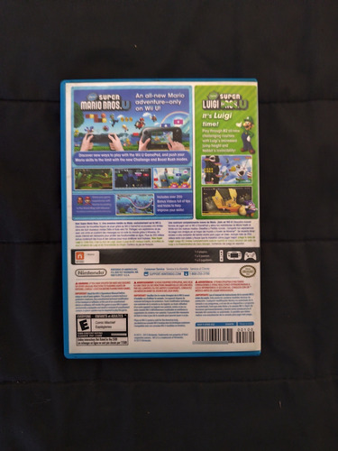 New Super Mario Bros U + New Super Luigi Bros U Wii U Usado (Usado)