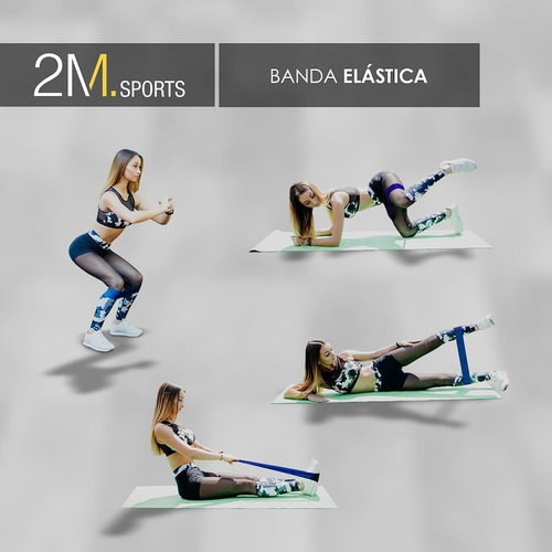 Imagen 7 de 10 de Banda Elastica Circular Entrenamiento Kit X 4 Intenensidades