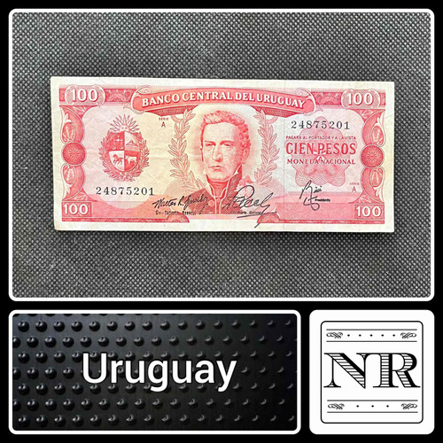 Uruguay - 100 Pesos - Año 1967 - P #47 - Artigas