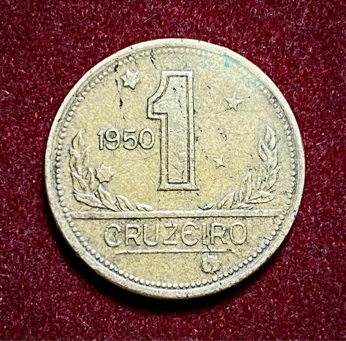 Moneda 1 Cruzeiro Brasil 1950 Km 558