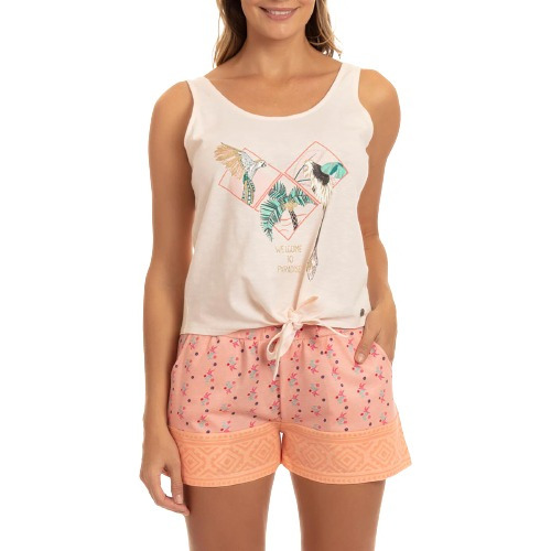 Pijama Cotton Estampado Mujer J-751 - Lady Genny