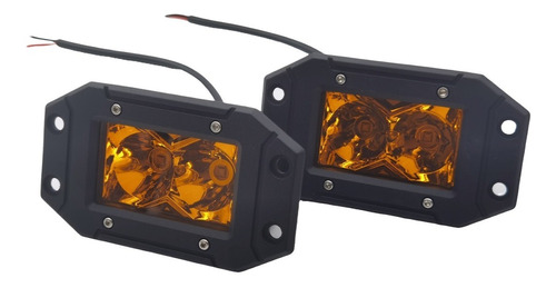 Par De Faros Led Para Defensa Ambar 20w