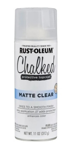 Imagen 3 de 6 de Pintura Chalked Tizada Mate + Protector Transparente Azul