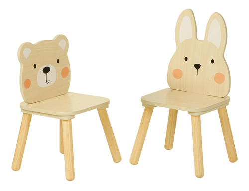 Oook Sillas De Animales De Madera Para Niños Incluyendo