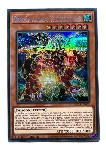 Yugioh Dragon Armado Tronador Lv7 Mp22