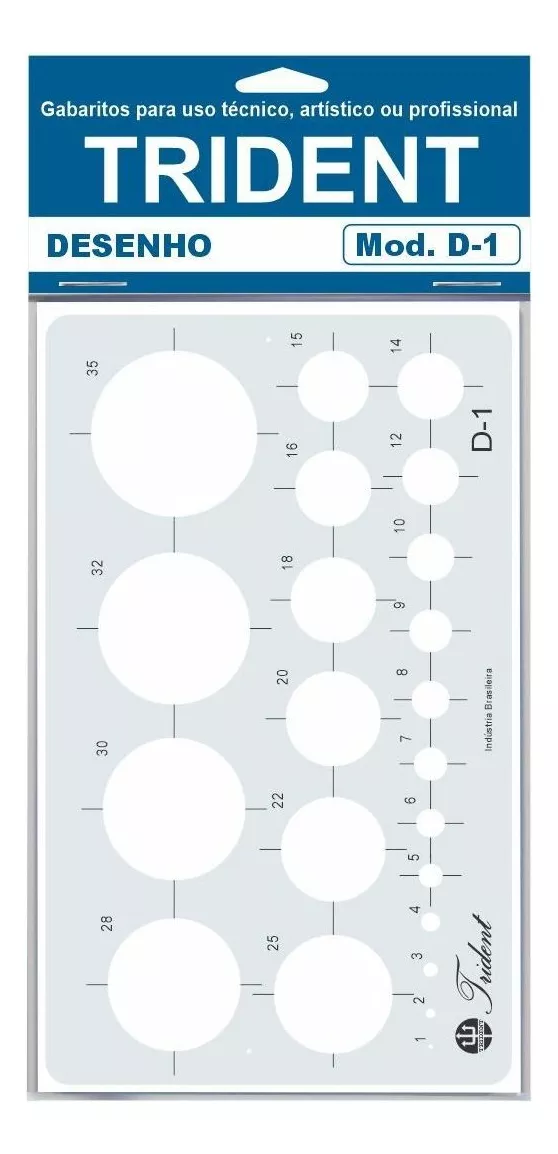 Primeira imagem para pesquisa de regua gabarito circulos