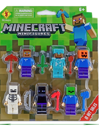 Legos Minifiguras Minecraft 6 Personajes