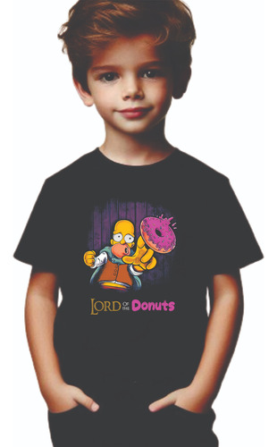 Playera Niño Homero Lord Of The Donuts Homer Donas  