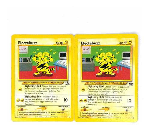 Electabuzz 46 X2 - Carta Original Pokémon Black Star Promos