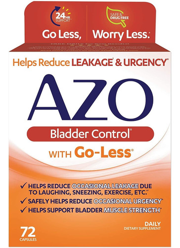 Azo Bladder Control With Go-less Daily Supplement | Helps R
