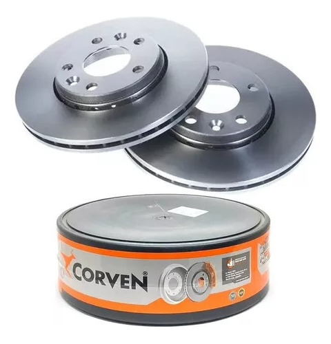 Kit X2 Disco Freno Ventilado Corven Corsa 236mm 1995 - 2007