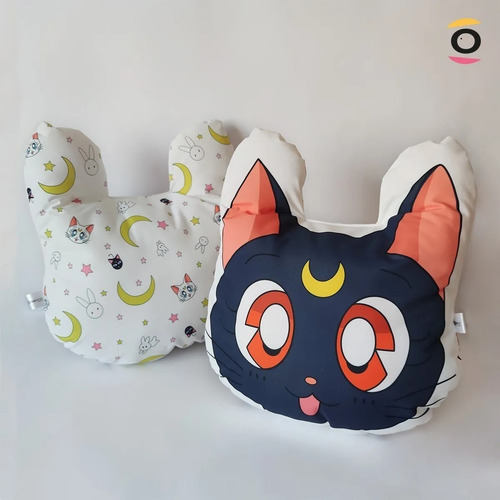 Imagen 2 de 2 de Cojín Con Forma Marca Orbelane Modelo Gata Luna