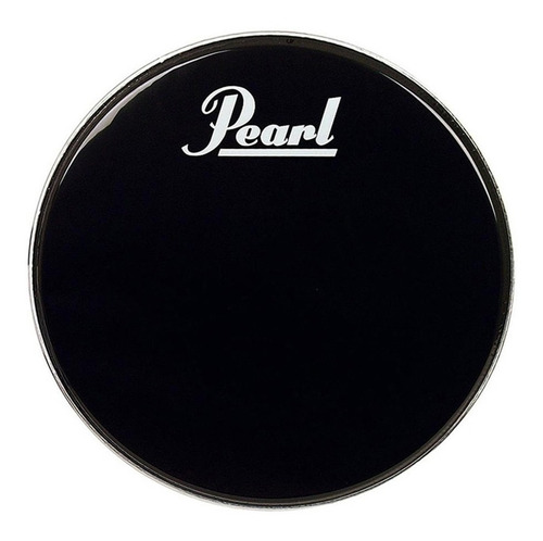 Parche Pearl Protone Black De 22'' Con Logo Para Bombo