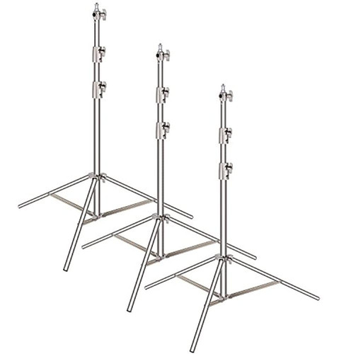 Neewer 3pack De Acero Inoxidable Soporte De Luz Con Adaptado