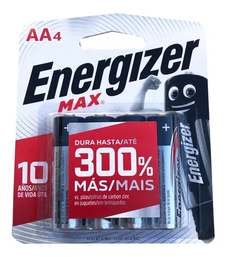 Pilas Energizer Max Alcalinas AAA, 4 pzas.