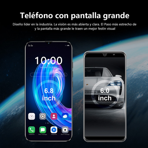 Teléfonos Inteligentes Android Baratos 4g Note30 Pro 6.8 Pulgadas Ram2gb Y Rom16gb
