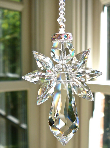 Imagem 1 de 7 de Anjos De Cristais - Pêndulo Mobile - Cristal  - Decoração 