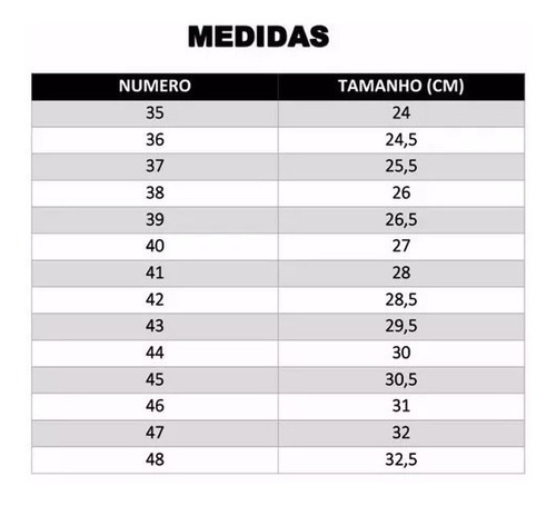 tênis masculino número 35