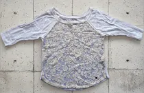 Comprar Remera Abercrombie Nena 57% Algodón Y Encaje, Medium Impec. 