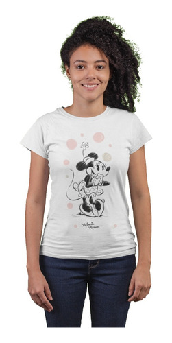 Playera Minnie Mouse Pose/ Niñas/ Disney/ Dama Y Niña