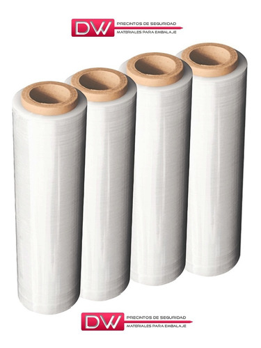 Imagen 3 de 10 de Film Stretch 50cm Virgen Cristal Bob X4,5kg Aprox Dw!
