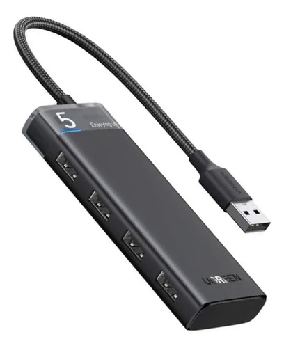 Hub Ugreen 4en1 Usb-a 3.2 Gen1 Multipuerto 5gbps Otg Pc Mac
