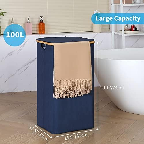 Efluky Cesto Para La Colada Grande Con Tapa, Cesto Para La L
