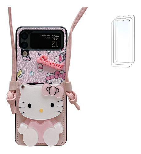 Para Samsung Galaxyzflip3/4 Hellokitty Phone Case