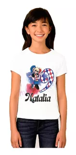 Harley Quinn Playera Personalizada Fiesta Cumpleaños