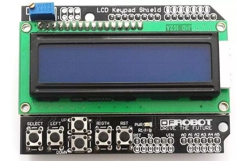 Kit 2x Pcs Display Lcd Keypad Shield 16x02 + Teclado Botões