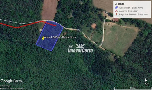 Imagem 1 de 14 de Chácara À Venda, 4000 M² Por R$ 75.000,00 - Rodeio Da Chapada - Balsa Nova/pr - Ch0011