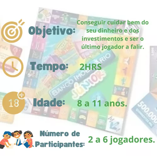 Jogo Banco Imobiliário Junior Criança + 5 Anos em Promoção na