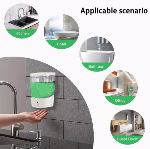 Imagen 7 de 8 de Dispensador Automatico Despachador Gel Antibacterial Jabón