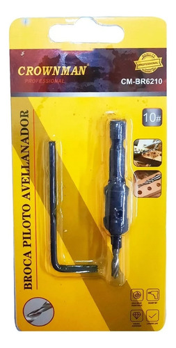 2 Broca Avellanadora 10mm Madera Para Tornilllo Oculto A Raz