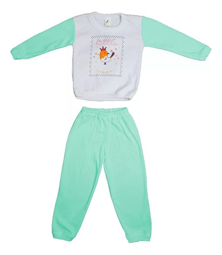 Pijama De Niña Turpialito Bebé Bicolor Verde