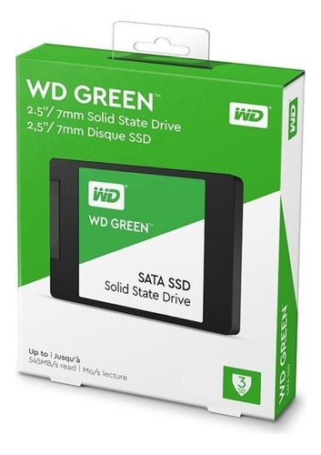  Hd Ssd 480gb Sata3 Wd Green 545-465mb/s  Wds480g3g0a-00bjgo