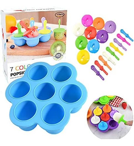 Moldes De Silicona Para Paletas, Mini Molde Para Paletas De