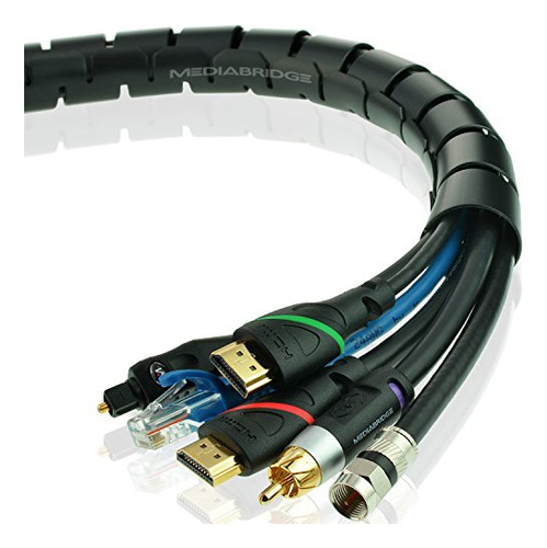 Cable Organizador Flexible 1puLG - Mediabridge Ez (6 Pies)